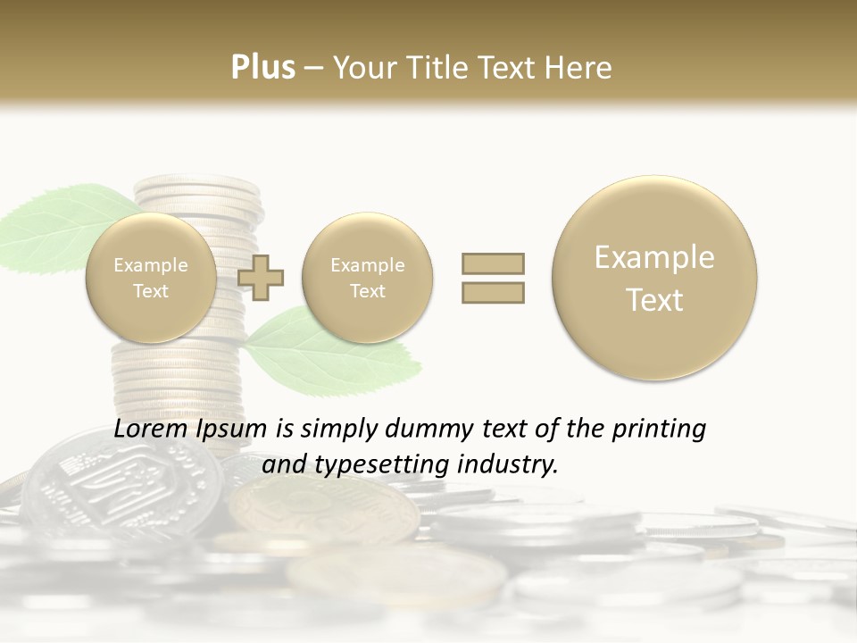 Stem Currency Heap PowerPoint Template