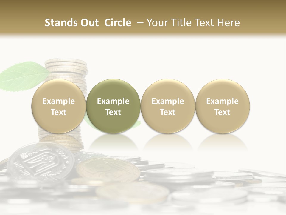 Stem Currency Heap PowerPoint Template