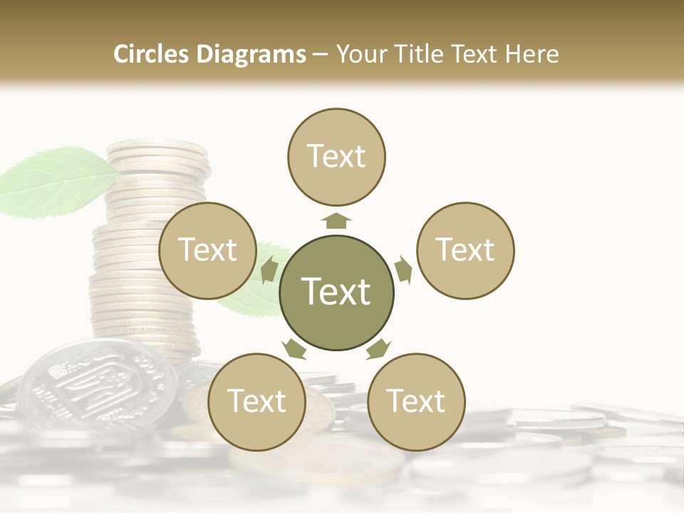 Stem Currency Heap PowerPoint Template