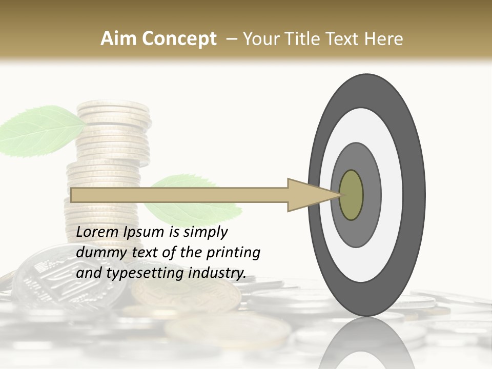 Stem Currency Heap PowerPoint Template