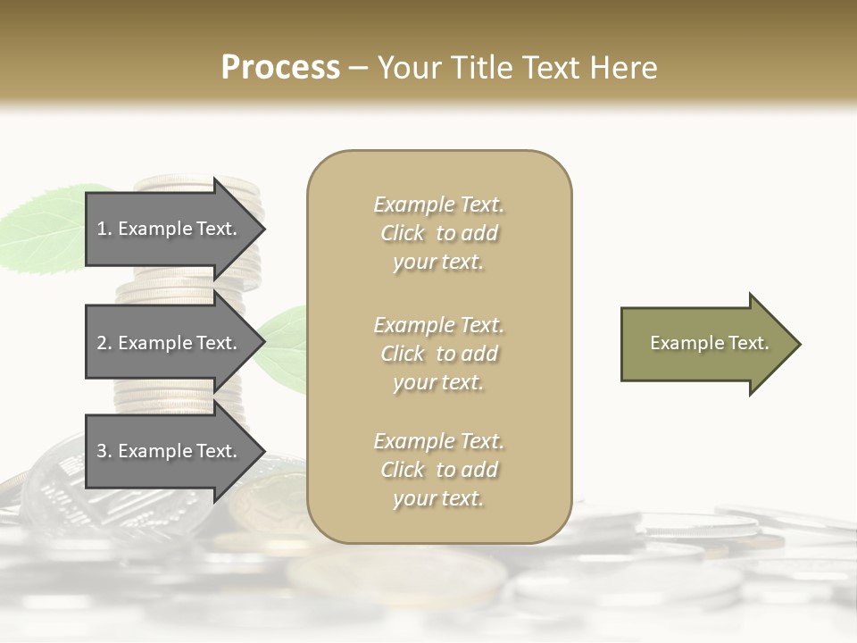 Stem Currency Heap PowerPoint Template