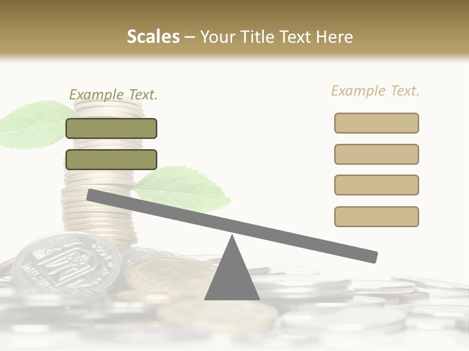 Stem Currency Heap PowerPoint Template