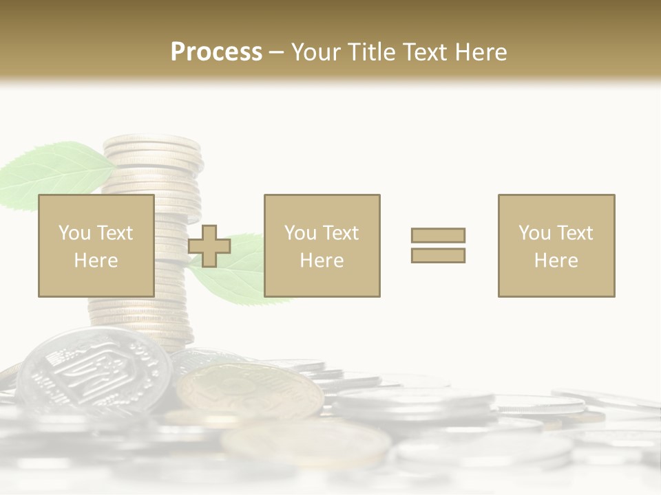 Stem Currency Heap PowerPoint Template