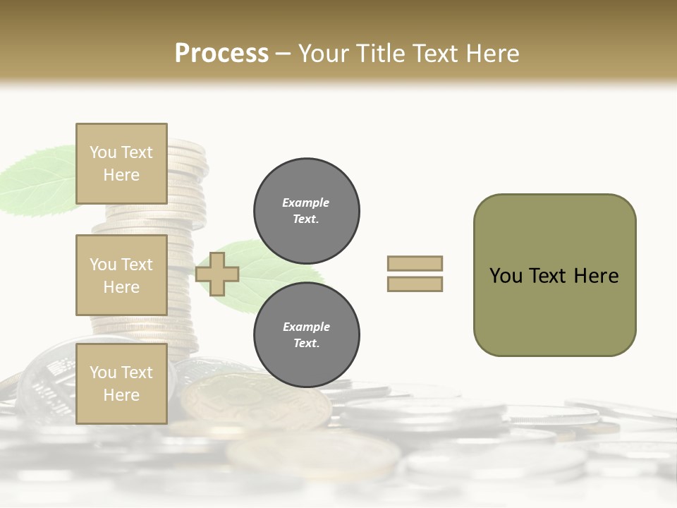 Stem Currency Heap PowerPoint Template