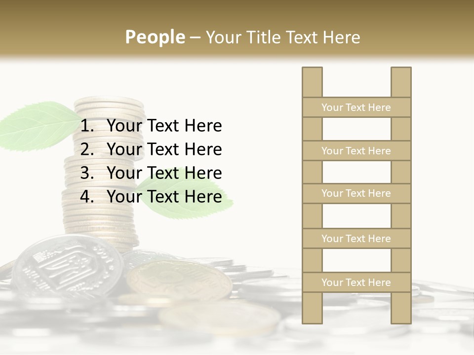 Stem Currency Heap PowerPoint Template