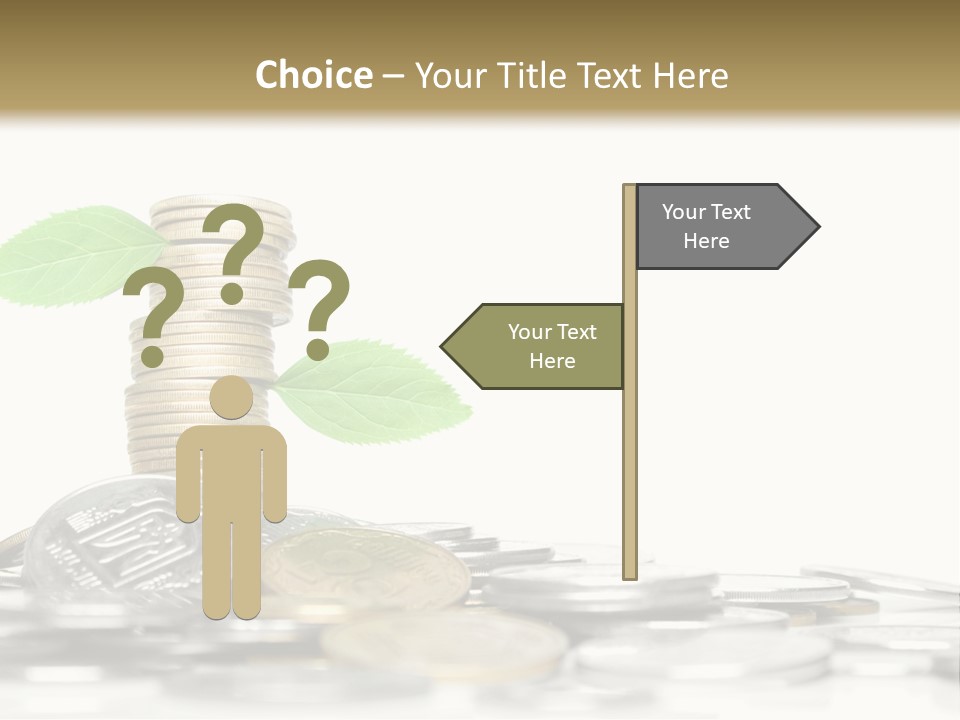 Stem Currency Heap PowerPoint Template