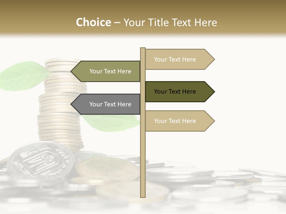 Stem Currency Heap PowerPoint Template