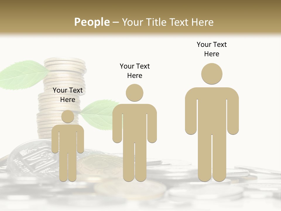 Stem Currency Heap PowerPoint Template