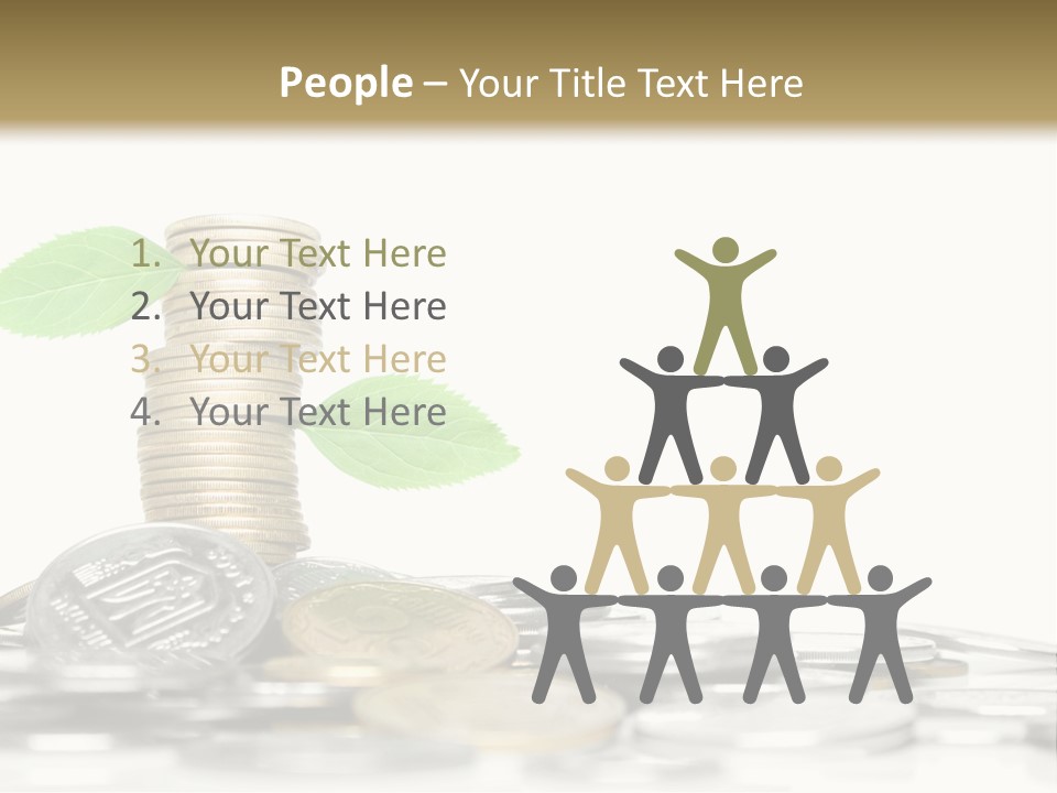 Stem Currency Heap PowerPoint Template