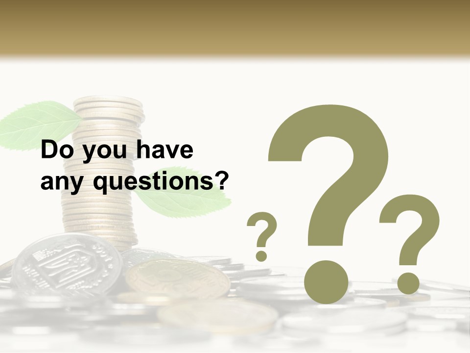 Stem Currency Heap PowerPoint Template