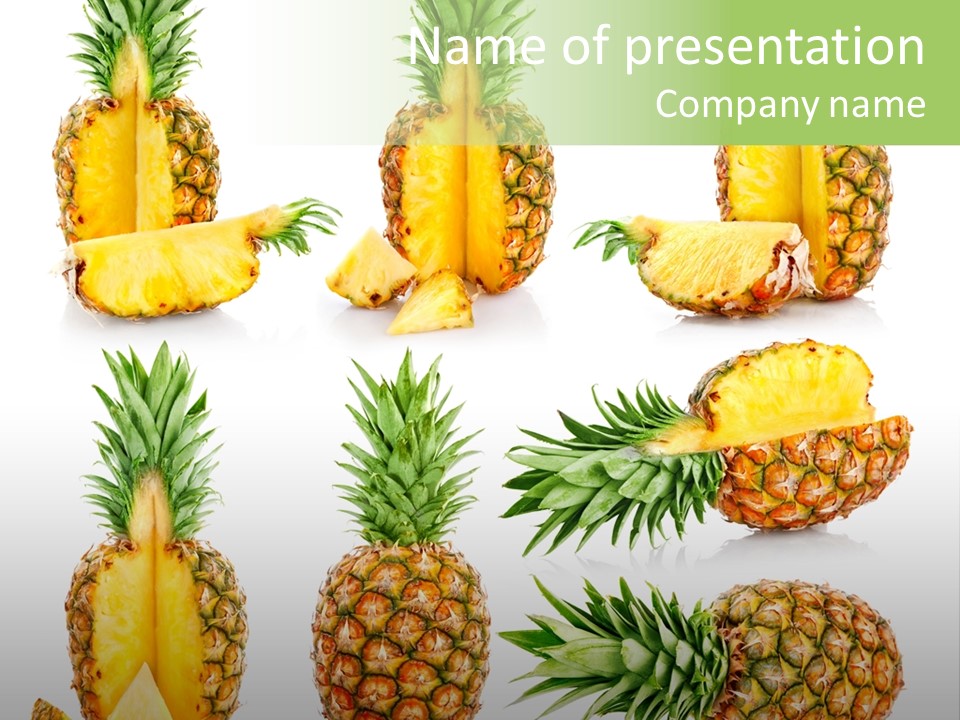 Juicy Collection White PowerPoint Template