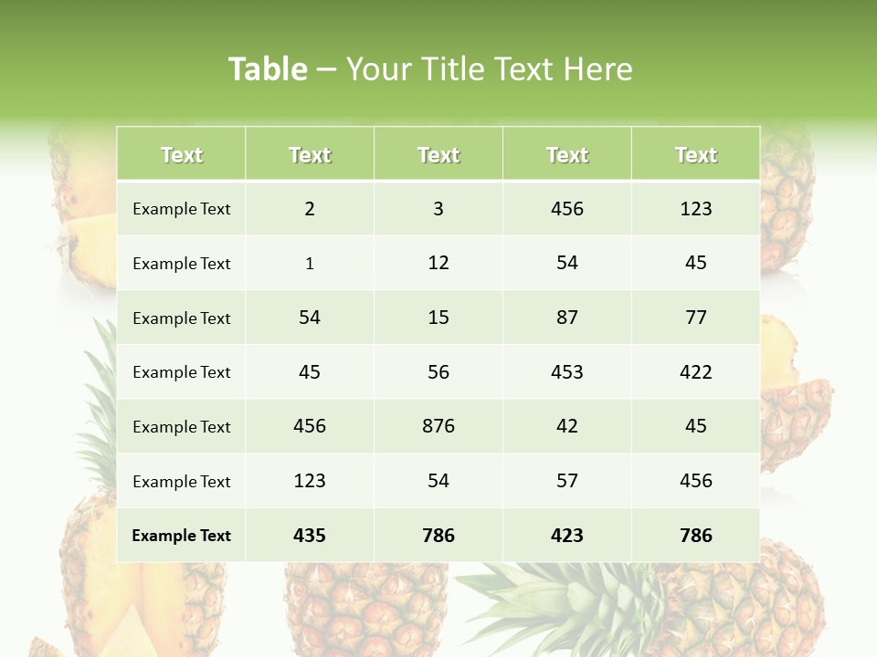 Juicy Collection White PowerPoint Template