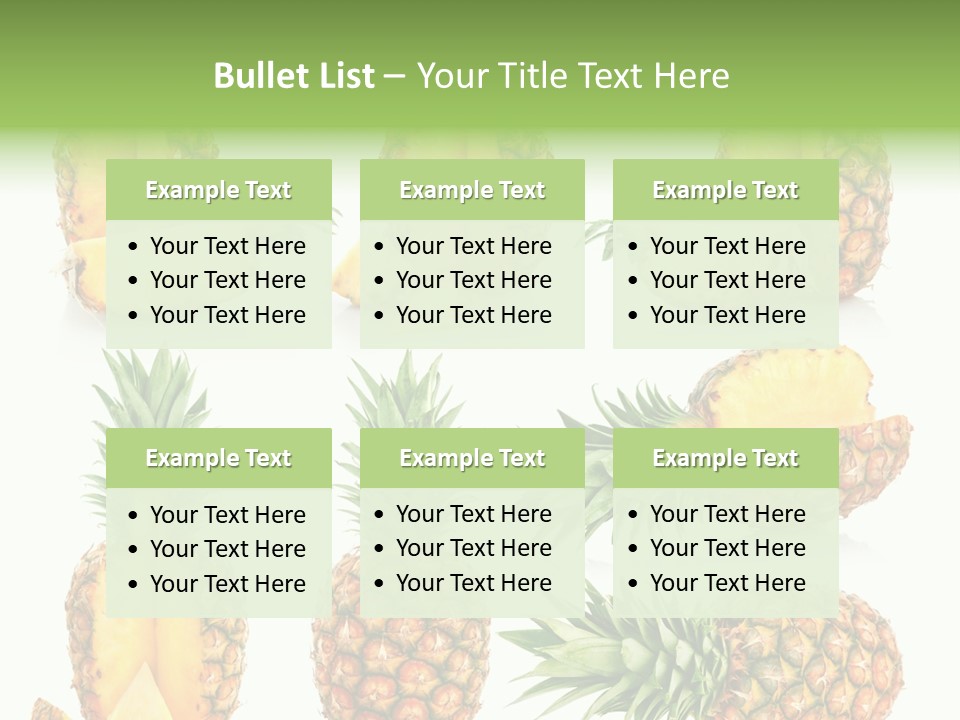 Juicy Collection White PowerPoint Template