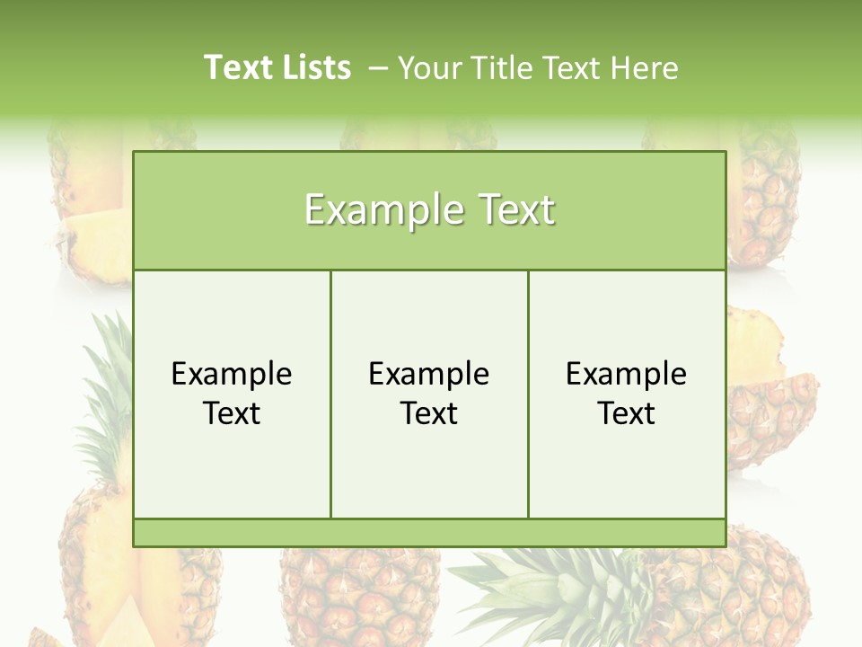 Juicy Collection White PowerPoint Template