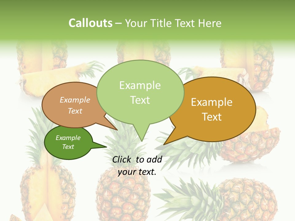 Juicy Collection White PowerPoint Template