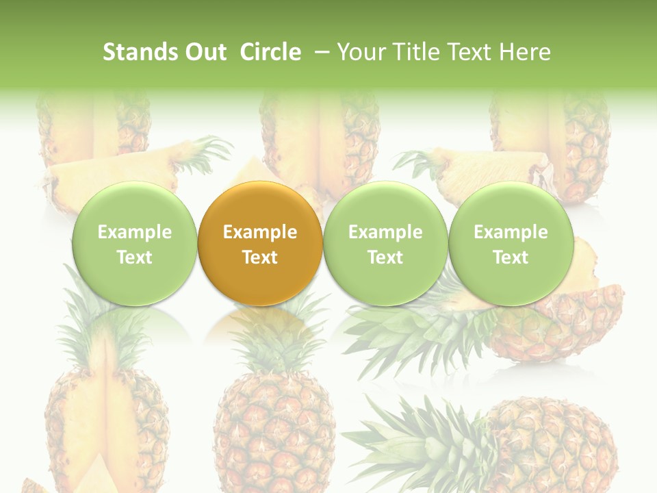 Juicy Collection White PowerPoint Template