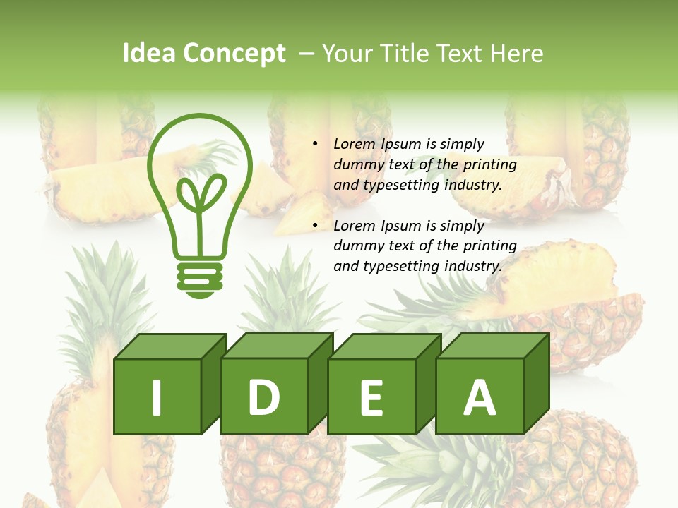 Juicy Collection White PowerPoint Template