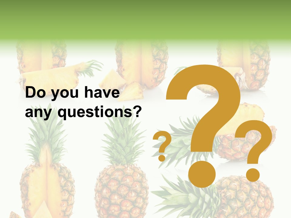 Juicy Collection White PowerPoint Template