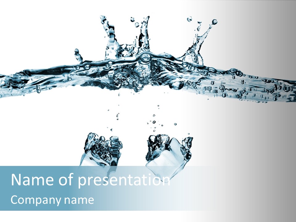 Blue Clean Shot PowerPoint Template