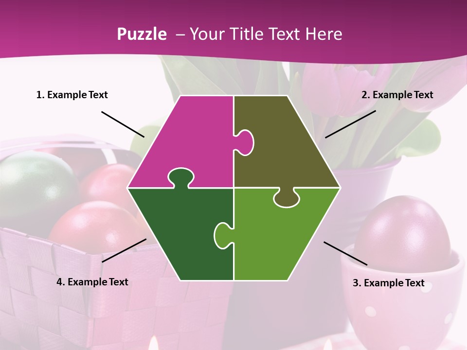 Purple Eggs Metal PowerPoint Template