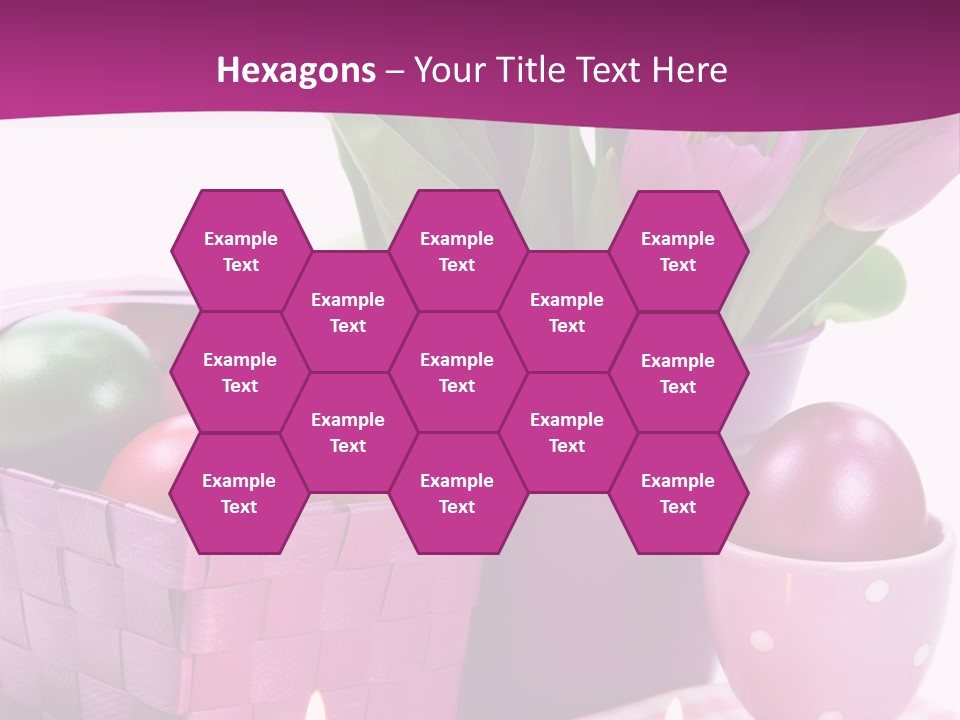 Purple Eggs Metal PowerPoint Template