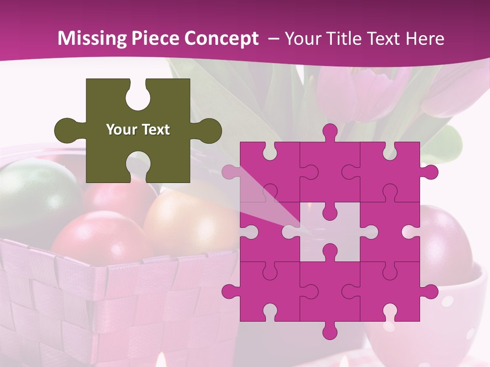 Purple Eggs Metal PowerPoint Template