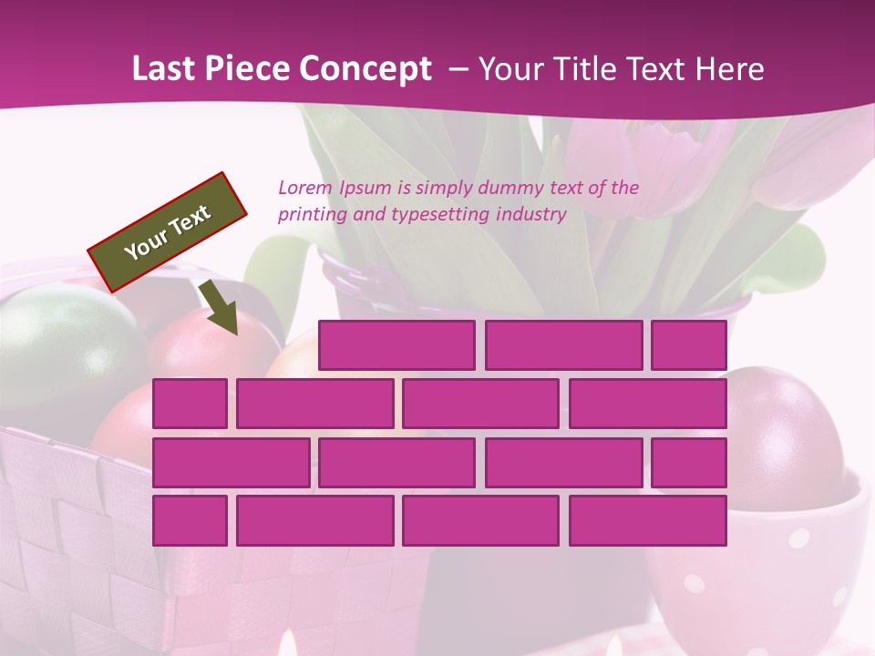 Purple Eggs Metal PowerPoint Template