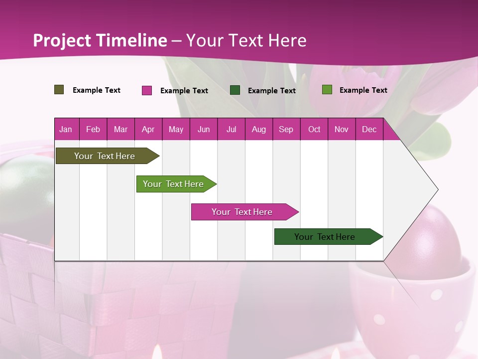 Purple Eggs Metal PowerPoint Template