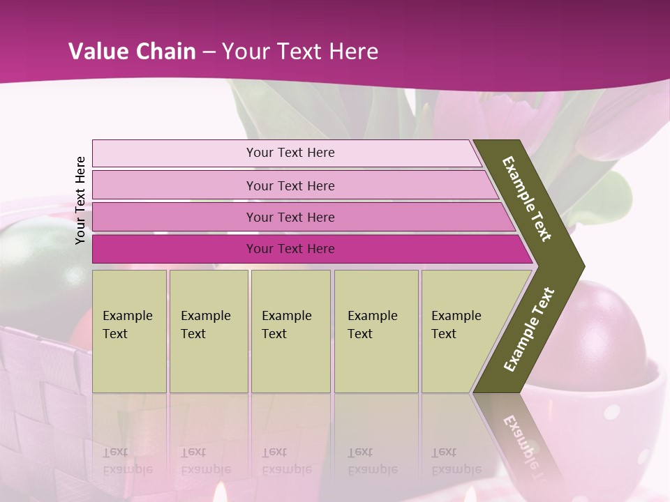 Purple Eggs Metal PowerPoint Template