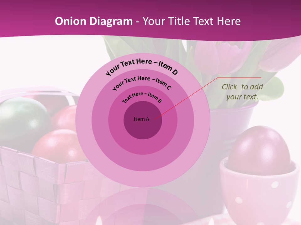 Purple Eggs Metal PowerPoint Template