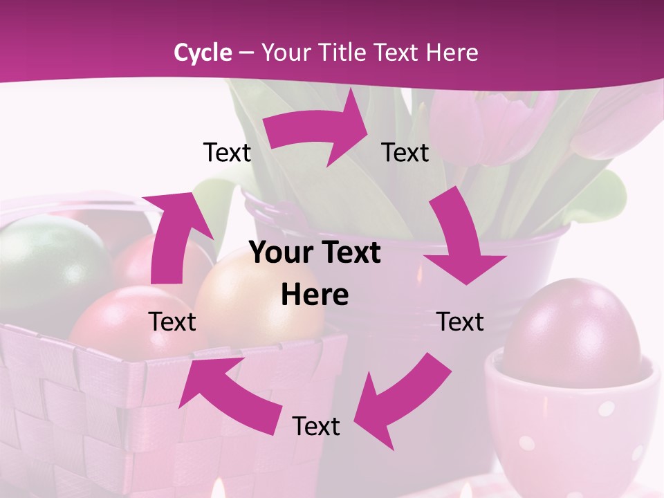 Purple Eggs Metal PowerPoint Template