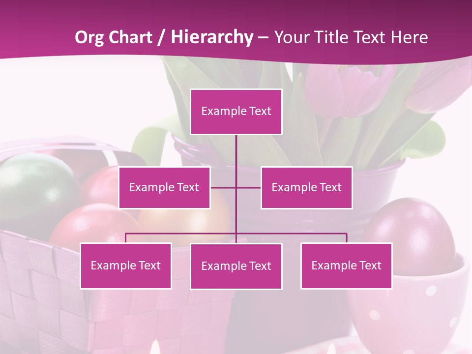 Purple Eggs Metal PowerPoint Template
