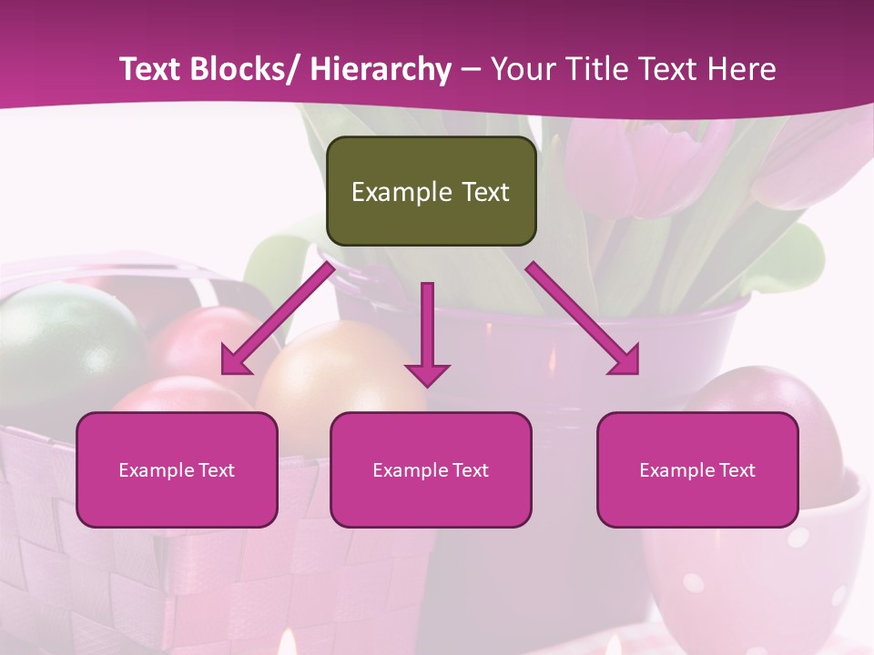 Purple Eggs Metal PowerPoint Template