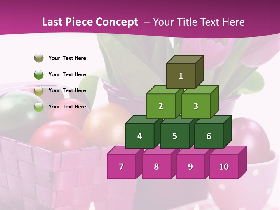 Purple Eggs Metal PowerPoint Template