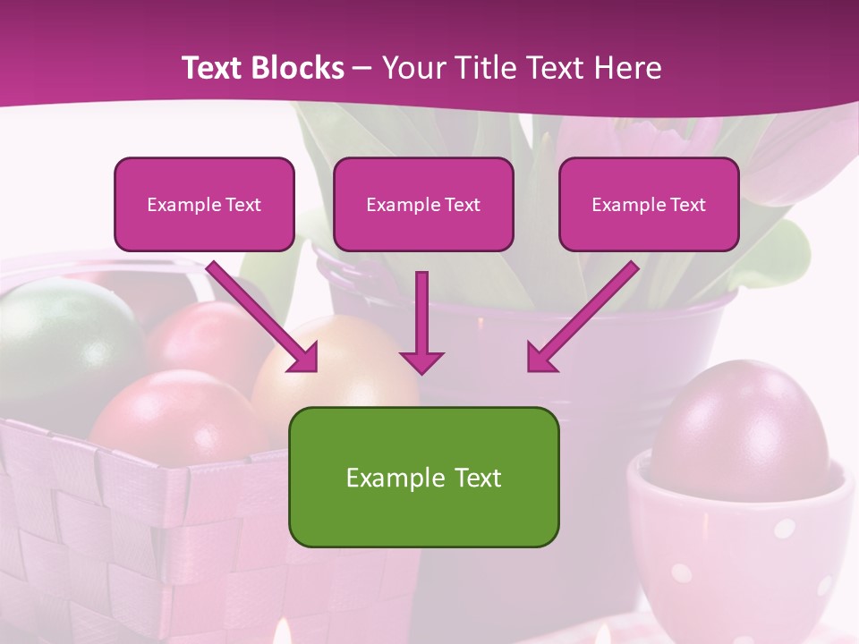 Purple Eggs Metal PowerPoint Template