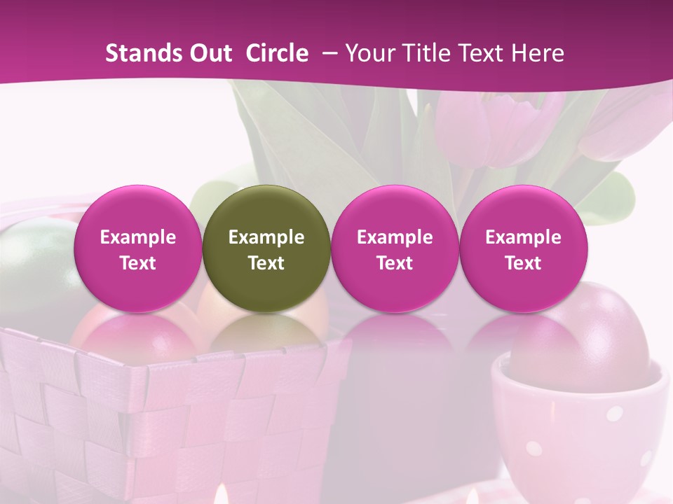 Purple Eggs Metal PowerPoint Template