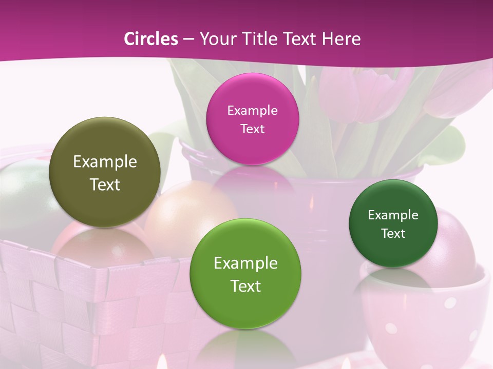 Purple Eggs Metal PowerPoint Template