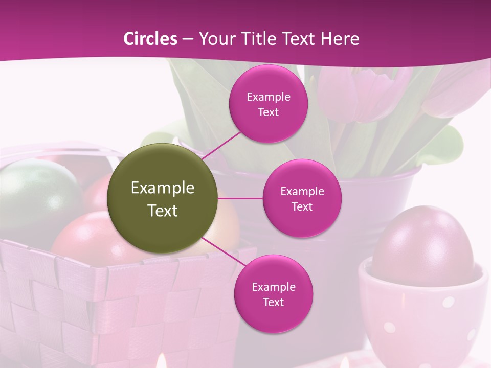 Purple Eggs Metal PowerPoint Template