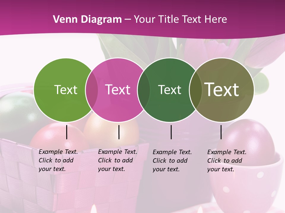 Purple Eggs Metal PowerPoint Template