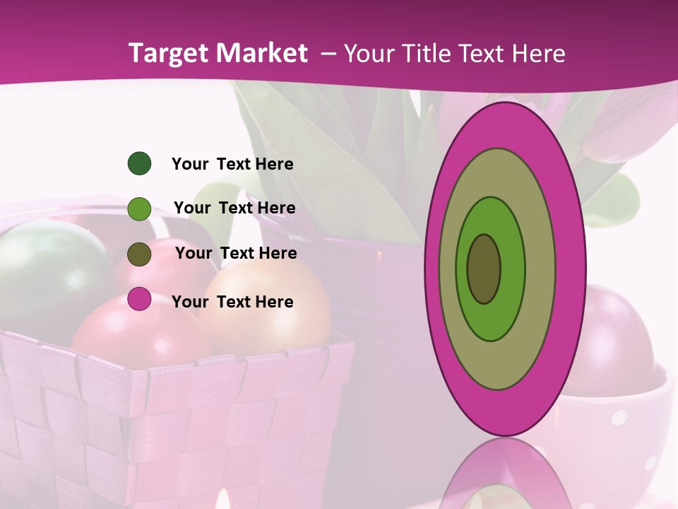 Purple Eggs Metal PowerPoint Template