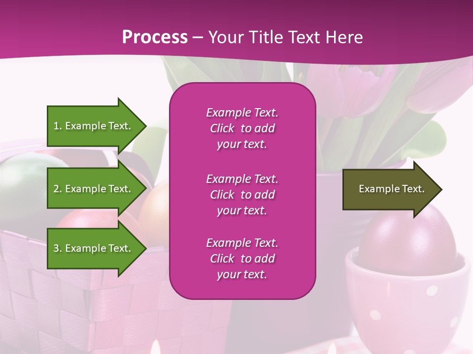 Purple Eggs Metal PowerPoint Template