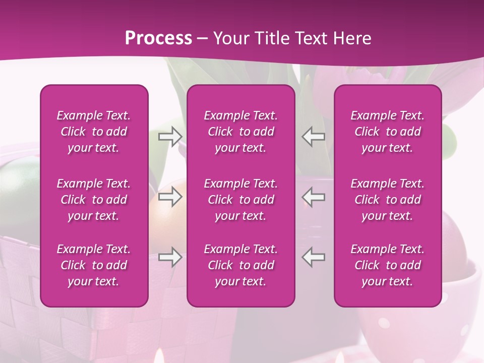 Purple Eggs Metal PowerPoint Template
