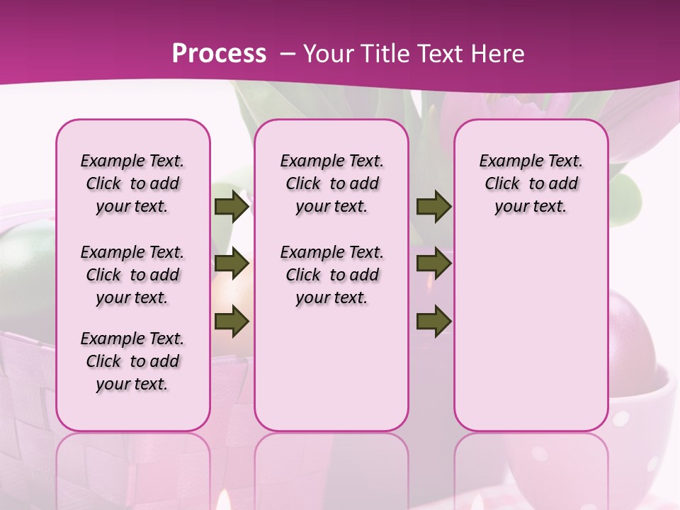 Purple Eggs Metal PowerPoint Template