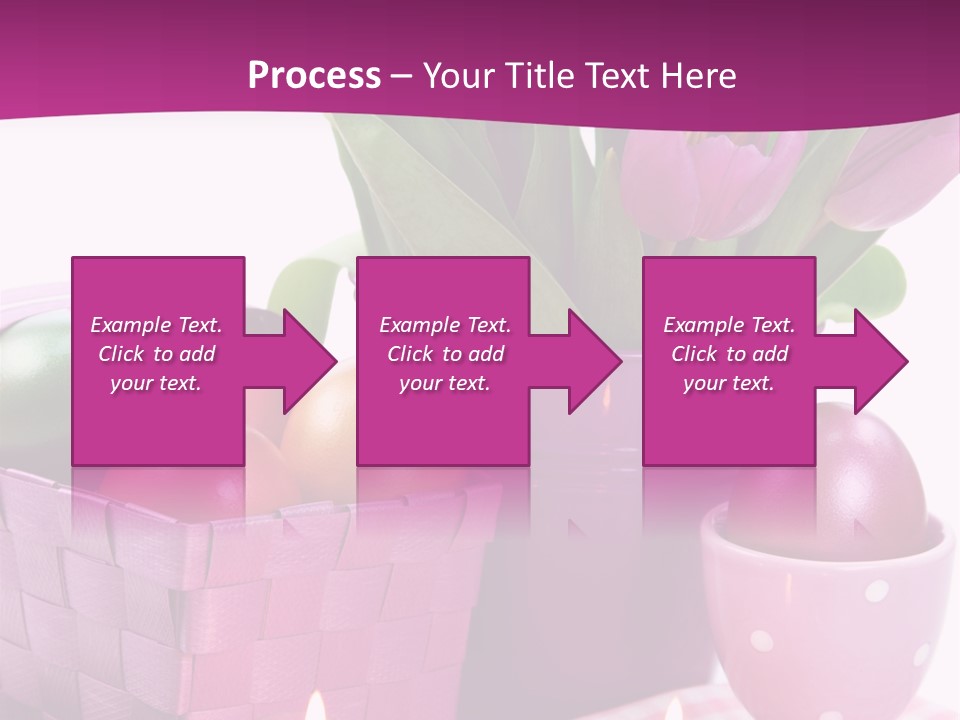 Purple Eggs Metal PowerPoint Template