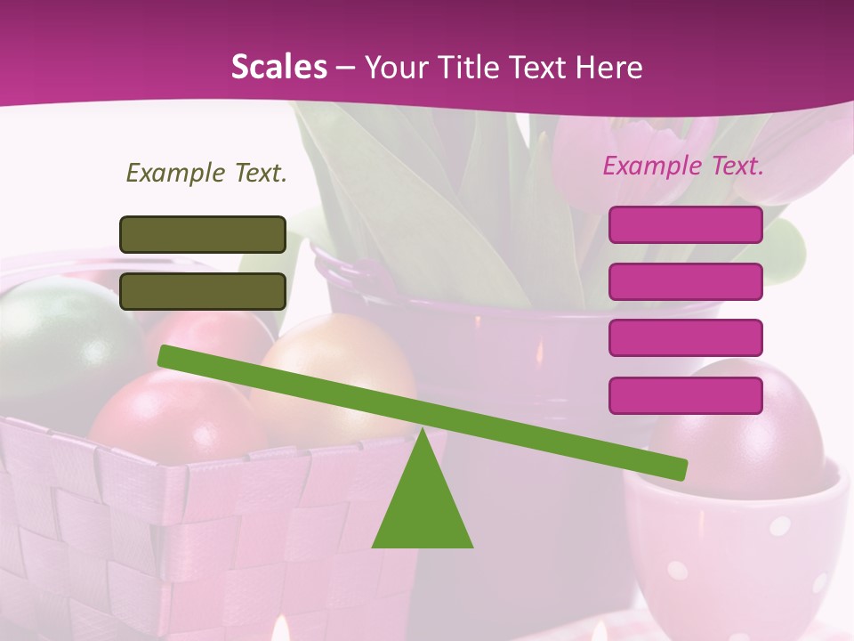 Purple Eggs Metal PowerPoint Template