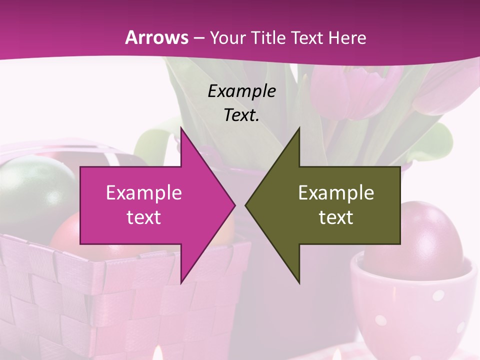 Purple Eggs Metal PowerPoint Template