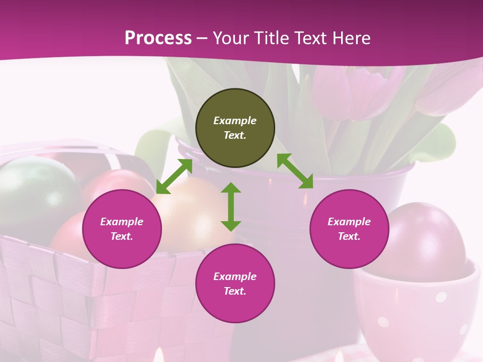 Purple Eggs Metal PowerPoint Template