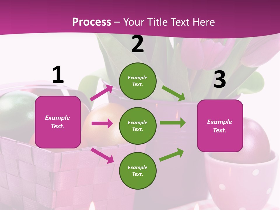 Purple Eggs Metal PowerPoint Template