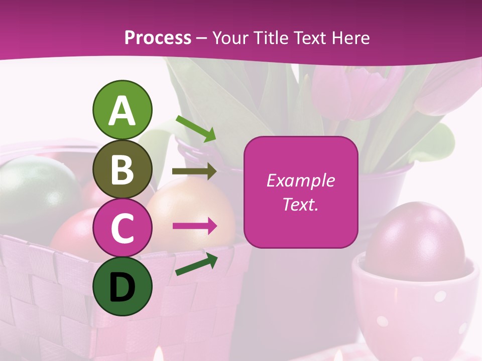 Purple Eggs Metal PowerPoint Template