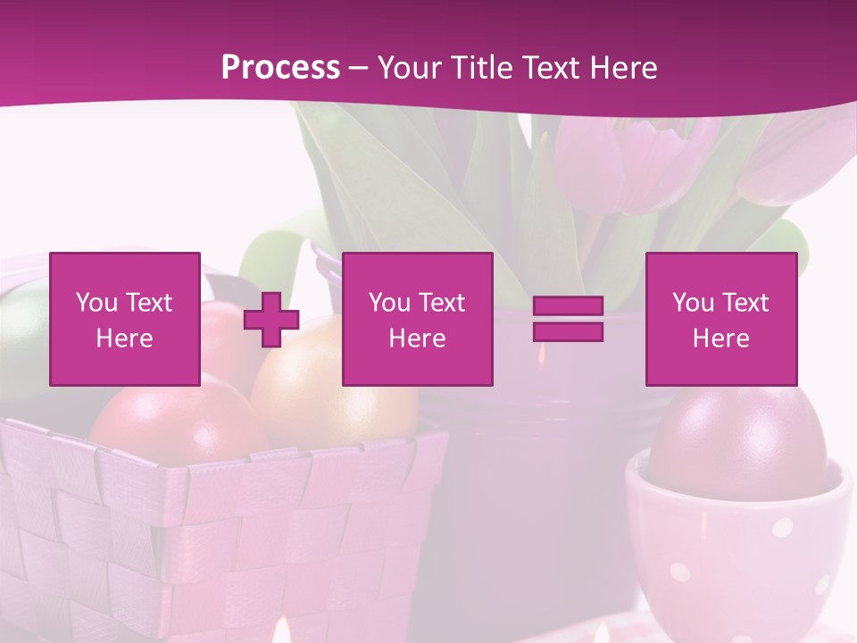 Purple Eggs Metal PowerPoint Template